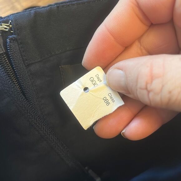 J Crew Strapless Midi Dress Black Tie Formal Cocktail Party Navy 8T - Picture 4 of 5